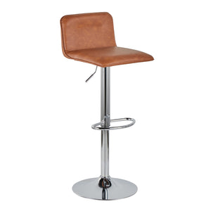 English Elm Adjustable Velvet Swivel Barstools with Chrome Base for Kitchen or Home Bar Set of 2 Camel B202S01962