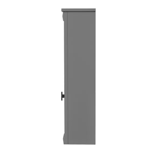 English Elm Bathroom Wall Cabinet Mirrored Mdf Three Door Over Toilet Gray Storage Unit N710P252503E