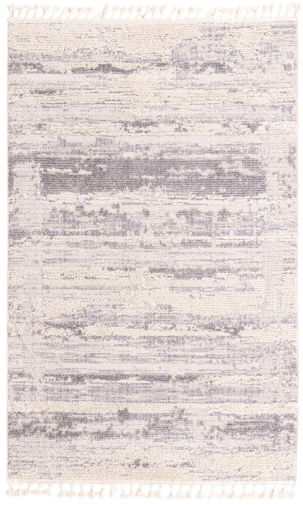 Unique Loom Cherokee Chattanooga Machine Made Geometric Rug Sand, Gray 5' 3" x 8' 0"