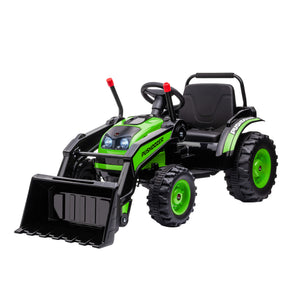 English Elm Aosom 6v Electric Ride on Excavator for Kids with Adjustable Bucket and Dual Speed W2225P229143