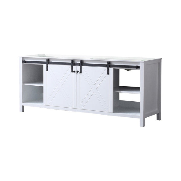 English Elm White Double Bath Vanity – Elegant 80-Inch Design With Ample Storage And Soft-Close Features! B2731P260055-GIGA