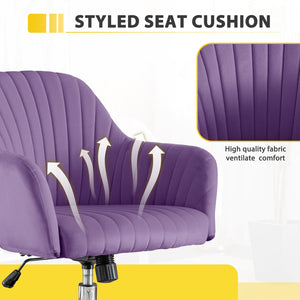 English Elm Accent velvet swivel chair with adjustable height, 360° rotation and casters for modern living spaces W1521P189971