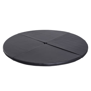 English Elm Soozier Round Pole Dance Floor Mat with High Density Foam Core for Home Training W2225P200409
