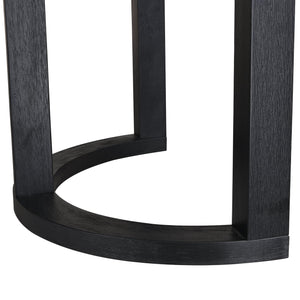 English Elm Christopher Knight Home® - 95 Modern Solid Wood Dining Table with U-Shaped Trestle Base Seats 8, Sleek Rectangular Design Black N771P195513H