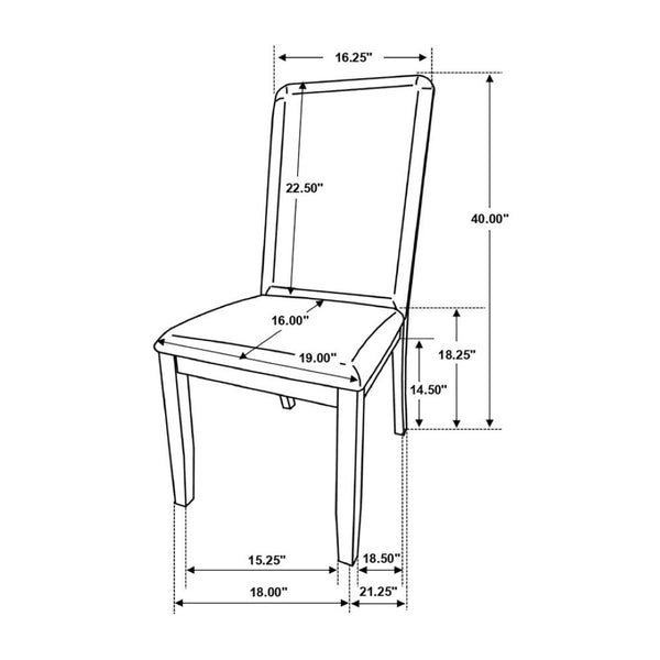 English Elm Set Of 2 Comfort-Enhanced Upholstered Dining Chairs In Soft Latte Twill With Medium Walnut Frame B016P223164-GIGA