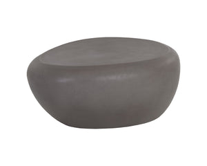 Sunpan Corvo Coffee Table - Unique Contemporary Design in Natural Concrete for Stylish Indoor Outdoor Spaces Small - 39W x 33D x 16H