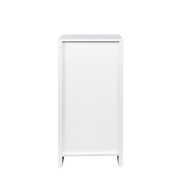 English Elm brown Modular 28-Bottle Wine Cabinet Buffet Cabinet - Dark Melamine Finish, 28-Slot Storage, Compact_x0015_ White W331P266134