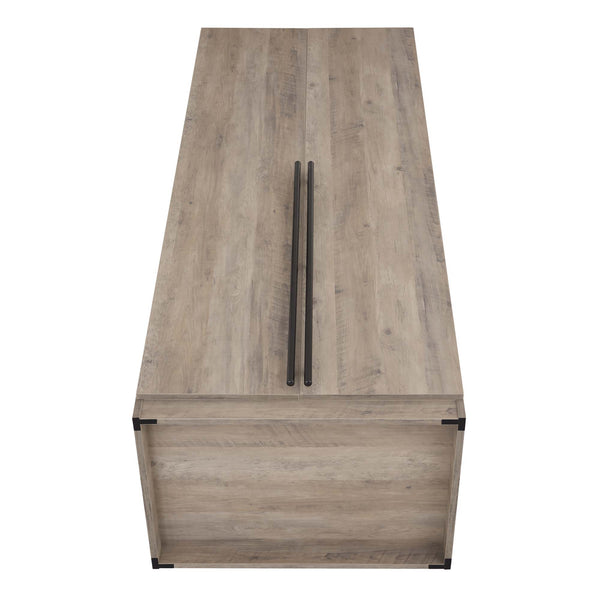 English Elm Lee 32" Rustic Gray Wardrobe Closet – Stylish, Space-Saving Storage With Soft-Close Hinges & Easy Assembly B365S00134