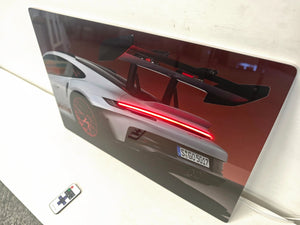 English Elm 16X10 Sports Car Led Wall Art – Modern Acrylic Light Up Picture With Remote For Home & Garage Decor T3976P383251