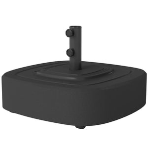 English Elm Backyard Fillable Patio Umbrella Base with Wheels Locking Brakes and Hdpe Weather Resistant Build T3971P476480