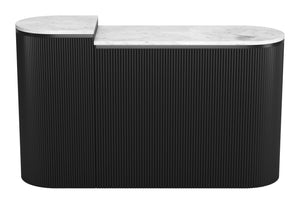 Ormara Console Table Set (2-Piece) White & Black 109921 Zuo Modern