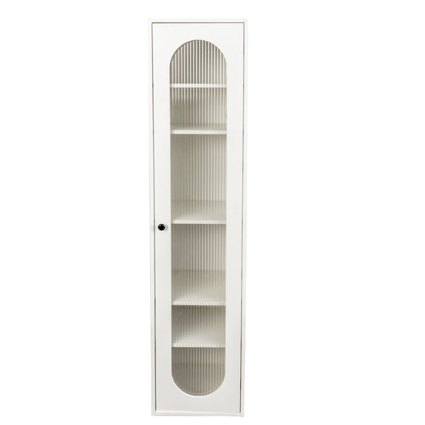 English Elm Organizer Rolling Three Tier Pantry Storage Cabinet with Wheeled Base Slim Fit W331P379950