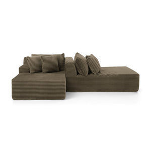 English Elm Two-Seater Lazy Lounge Chair - Plush Velvet Sofa For Relaxed Indoor Living, No Assembly Needed! W487S00379-GIGA