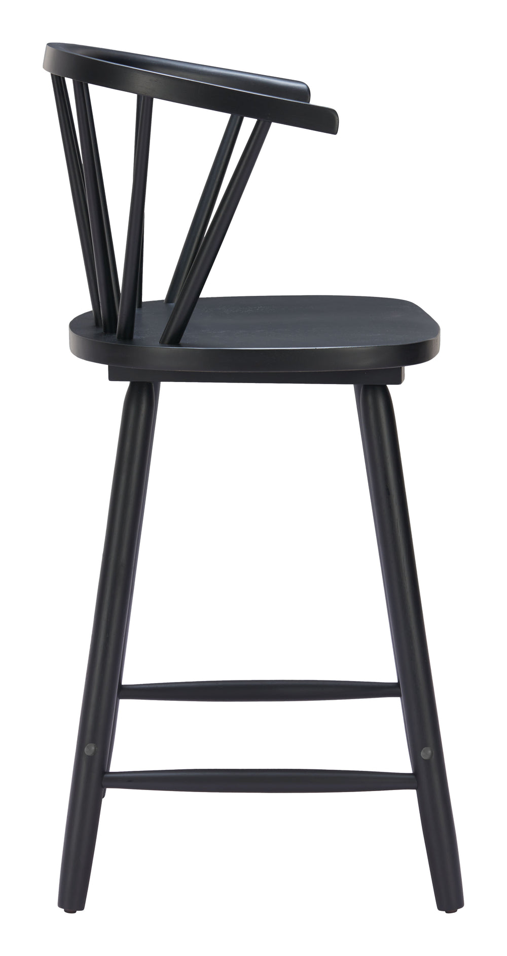 Zuo Modern Stenger Counter Stool Set - Stylish And Durable Rubberwood Design For Modern Spaces And Hospitality Black Rubberwood 110522-zuo-modern