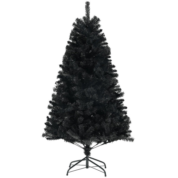 English Elm Homcom 6Ft Tall Unlit Artificial Christmas Tree With 1000 Branch Tips, Auto-Open Design, Steel Base W2225P249629