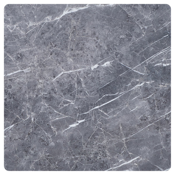 English Elm Blaine Contemporary Grey Faux Marble End Table With Light Oak Base - Elegant Living Room Accent Piece B062P299949
