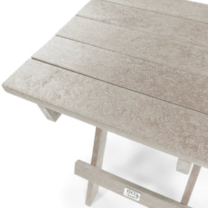 English Elm Riverstone Recycled Hdpe Folding Outdoor Bistro Table Weatherproof Patio Balcony Sand B2745P409705