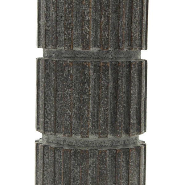 English Elm Decorative Wooden Centerpiece Candle Holder - Elegant 12" Stand For Timeless Ambiance & Style B346P336843