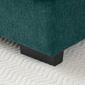 English Elm 130" U-Shaped Sofa With Console & Cupholders - 6-Seat Sleeper Couch In Green For Stylish Living Spaces W1117S00261