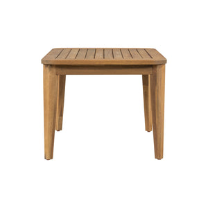 English Elm Westin Solid Acacia Wood 4 Piece Outdoor Chat Set with Cushioned Club Chairs WESTIN 4PCS CHAT SET