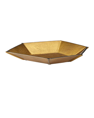Currey & Company Merola Antique Brass Bowl - Sculptural Cast Aluminum Accent For Sophisticated Tabletop Decor Gold Cast Aluminum 1200-1028-currey-company