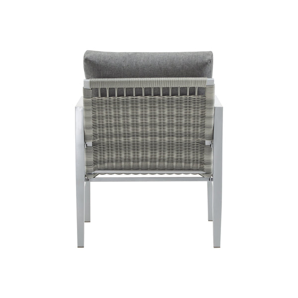 English Elm Christopher Knight Home® - [Set Of 2] Silver Aluminum Lounge Chairs With Plush Cushions & Chic Rope Accents For Modern Spaces N767P237034W_2