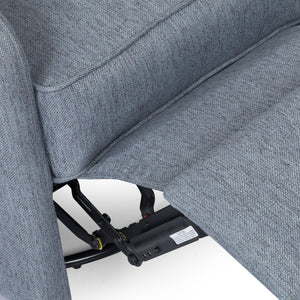 English Elm Christopher Knight Home® - Classic Linen Recliner Chair with 360° Swivel and Manual Recline, Durable Frame, Cozy Upholstery Charcoal 66842.00CHAR