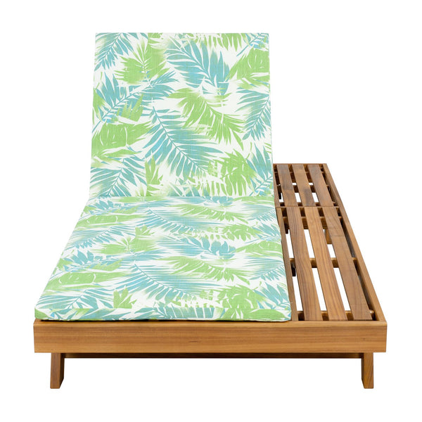 English Elm Christopher Knight Home® - Lounge Chaise Set - Acacia Wood With Water-Resistant Cushions, 4-Position Recline & Stylish Design N770P253442T_N770P253018L