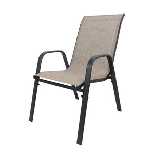 English Elm Outdoor Teslin Patio Chair Wide Ergonomic Seat Rust Proof Frame Commercial Grade W3979P392983