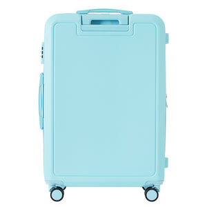 English Elm 4 Piece Hard Shell Abs Luggage Set with Spinner Wheels Tsa Lock and Packing Cubes Light Blue N732P197378N