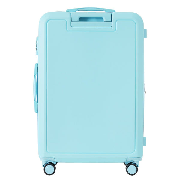 English Elm 4 Piece Hard Shell Abs Luggage Set with Spinner Wheels Tsa Lock and Packing Cubes Light Blue N732P197378N