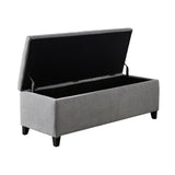 Madison Park Shandra Modern/Contemporary Tufted Top Soft Close Storage Bench FPF18-0487 Grey