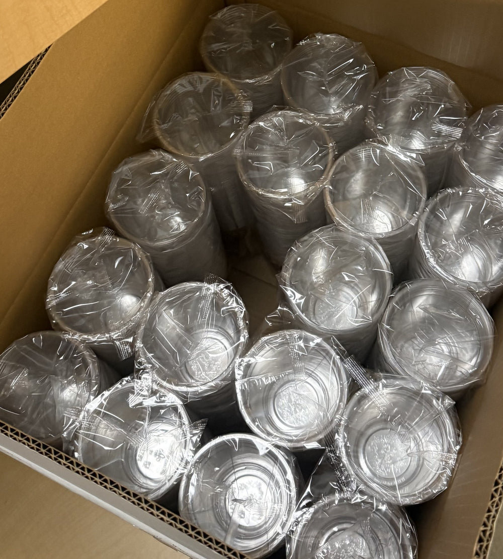 English Elm 16oz Pet Clear Plastic Cold Cups Bulk Case of 1000 for Cafe Beverage Service B2762P477014
