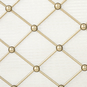 English Elm Christopher Knight Home® - FIRE Prater Iron Fireplace Screen - Black Finish Decorative Hearth Guard, Embers Protection, No Assembly Needed 61128.00GLD