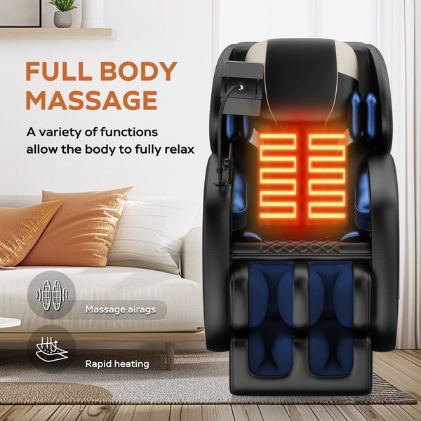English Elm Massage Chair Recliner With Zero Gravity Technology & Full Body Air Pressure For Ultimate Relaxation W1875P224680
