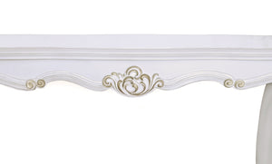English Elm Vendome Elegant Antique Pearl Finish Sofa Table with Scrolled Legs, Bottom Shelf & Apron Trim B2726P263494