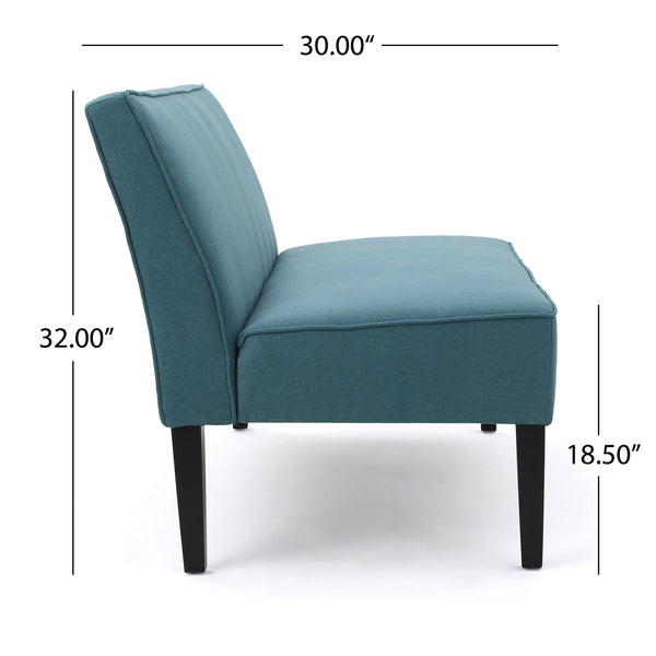 English Elm 50'' Linen Upholstered Loveseat Solid Wood Frame Modern Seating for Small Spaces N771P376540R