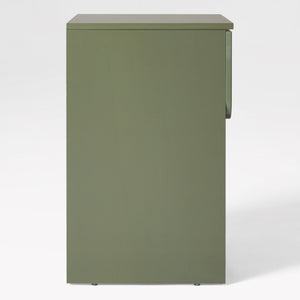 Domm Modern Scandinavian Nightstand with Open Cubby, Sleek Design & Quick 30-Minute Assembly