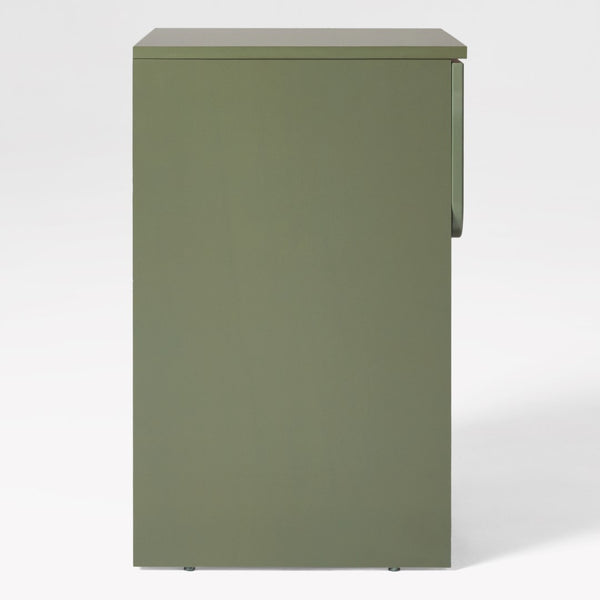 Domm Modern Scandinavian Nightstand with Open Cubby, Sleek Design & Quick 30-Minute Assembly