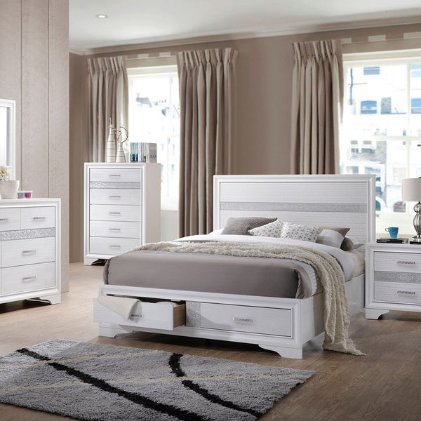 English Elm Annie Glamorous 6-Drawer Bedroom Chest With Crystal Embellishments For Chic And Organized Storage B062P378341