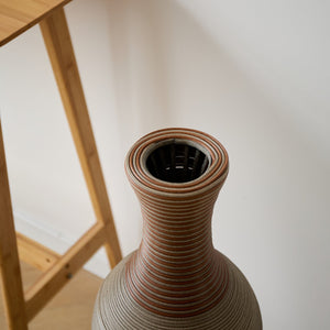 English Elm 39-Inch-Tall PVC Floor Vase Grey – 41" Elegant Modern Decorative Tall Freestanding Accent for Home W2796P193945