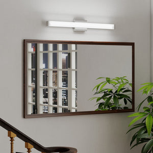 English Elm Bathroom Vanity Light - Modern Brushed Nickel 33" Led Wall Bar Fixture For Bright 6000K Illumination W2312P374954