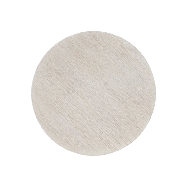 Bernhardt Bernhardt Solaria Wood Top Accent Table With Chiseled Resin Base, Weathered Bone Finish, 21" Height 310123