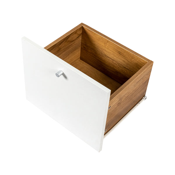 English Elm Sideboard Fluted Buffet Cabinet 47.2" with 3 Drawers & 2 Doors, Adjustable Shelves, Sleek Metal Handles W2282P220585