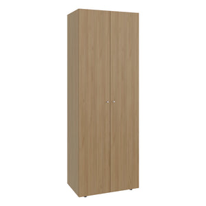 English Elm Soham Slim Closet System Macadamia Beige – Space-Saving Engineered Wood Wardrobe with Rod & Shelf, Durable Design B092P360641