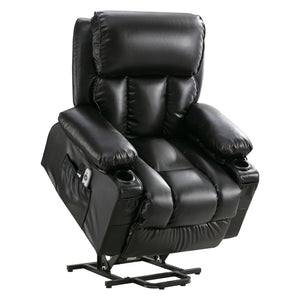 English Elm Power Electric Massage Lift Lounge Chair For Seniors – Heating, Vibration, Usb Charging & Storage! W1521P302637-GIGA
