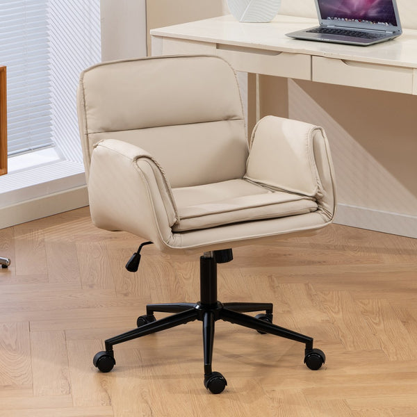 English Elm Stylish Barrel Swivel Accent Chair Upholstered Seat with Storage for Vanity or Dining W3248P424650