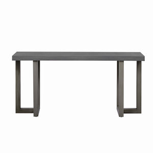 English Elm U_Style Modern Geometric Console Table With Solid Pine Legs For Entryway, Living Room, And Hallway Decor N711P289128D-GIGA