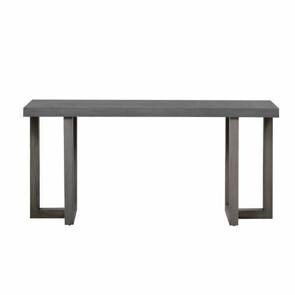 English Elm U_Style Modern Geometric Console Table With Solid Pine Legs For Entryway, Living Room, And Hallway Decor N711P289128D-GIGA