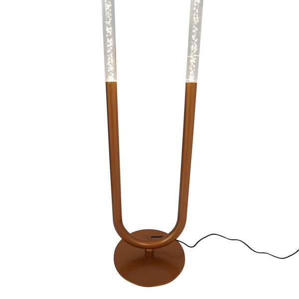 English Elm Ashcroft Furniture - Contemporary Floor Lamp - Elegant Arched Led Lighting For Living Rooms, Bedrooms & Offices, Coarse Gold B183P315107